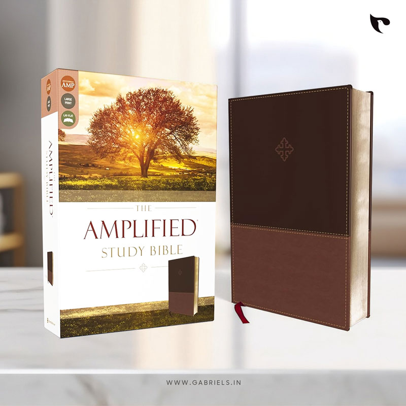 BBL19_as_The-Amplified-Study-Bible-Leathersoft-Brown_a.jpg The Amplified Study Bible, Leathersoft, Brown Imitation Leather - Image 1