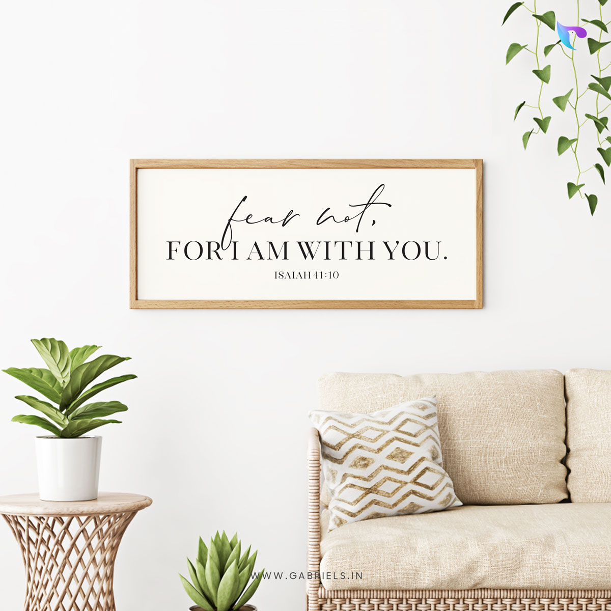 Bible-Verse-Frame-18b_fear-not-for-I-am-with-you_christian-wall-decor.jpg Fear not, for I am with you (Isaiah 41:10) | Bible Verse Frame | Christian Wall Decor - Image 1