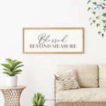 Blessed Beyond Measure | Bible Verse Frame | Christian Wall Decor