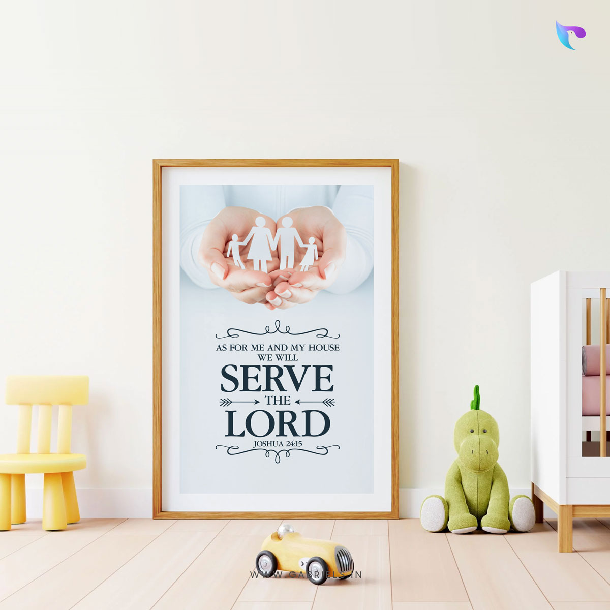 Bible-Verse-Frame-21_as-for-me-and-my-house-we-will-serve-the-Lord_b.jpg As for me and my house, we will serve the Lord (Joshua 24:15) | Bible Verse Frame | Christian Wall Decor - Image 1
