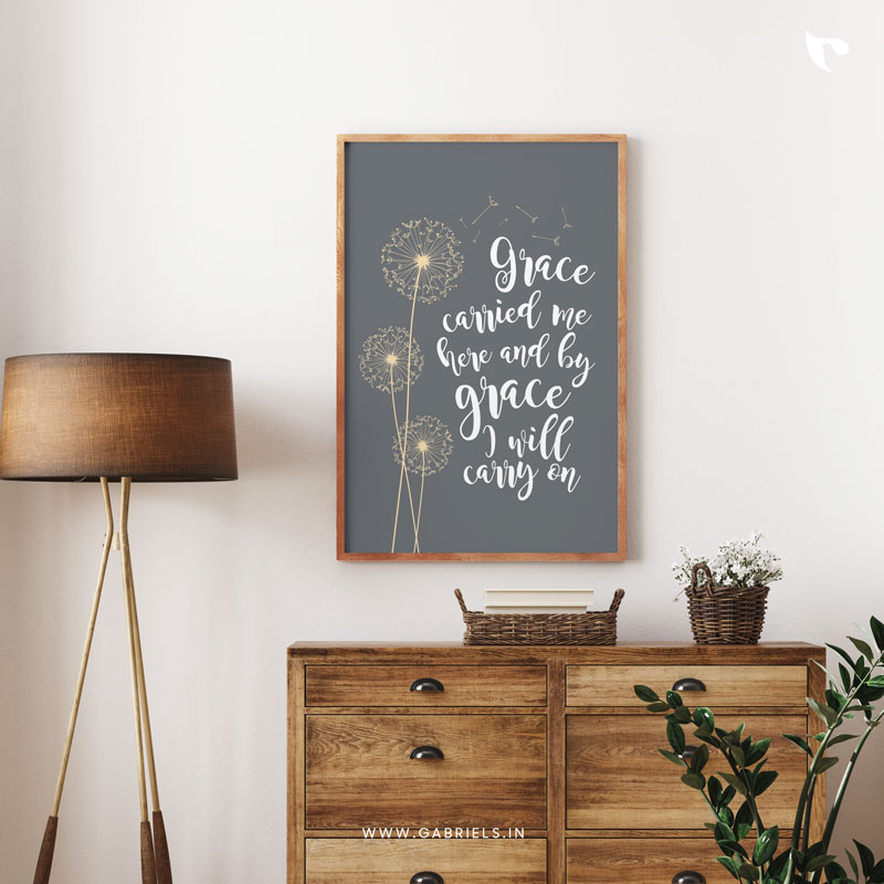 Bible-Verse-Frame-31_grace-carried-me-here-and-by-grace-i-will-carry-on_a.jpg Grace carried me here and by grace I will carry on | Bible Verse Frame | Christian Wall Decor - Image 1