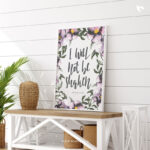 I will not be shaken | Bible Verse Frame | Christian Wall Decor