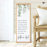 Pray to have eyes that see the best in people | Bible Verse Frame | Christian Wall Decor (12x34 Inch)