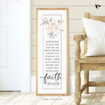 Always pray to have eyes that see the best in people | Bible Verse Frame | Christian Wall Decor (12x34 Inch)