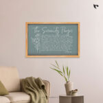 THE SERENITY PRAYER | Bible Verse Frame | Christian Wall Decor (24x15 Inch)