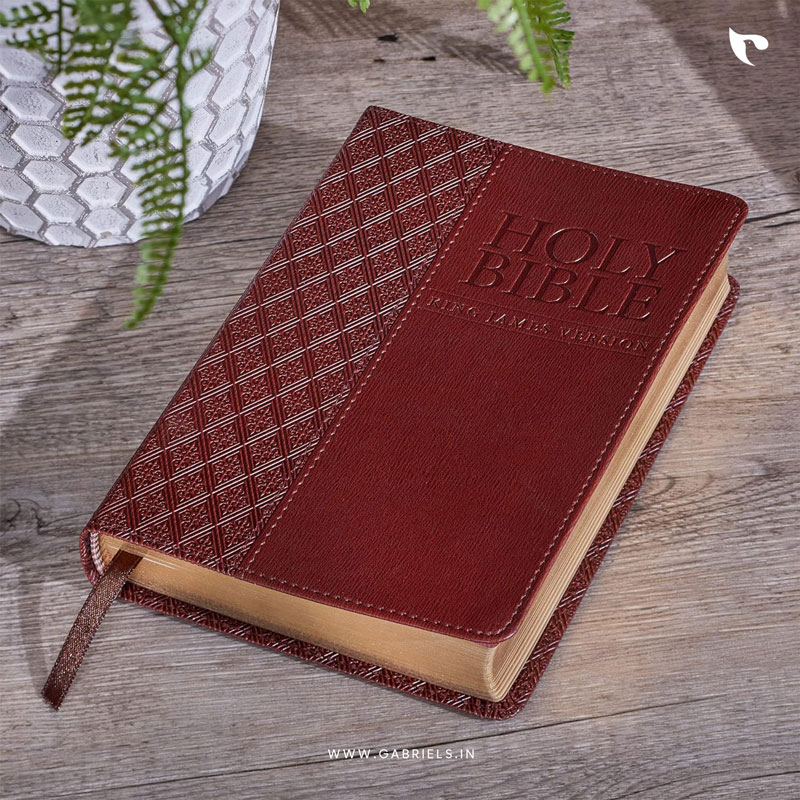 Bible_BBL-1_KJV-Compact-Bible_Brown_a.jpg KJV COMPACT HOLY BIBLE (Brown) King James Version - Image 1