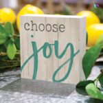 Choose joy | Christian Wood Block Decor