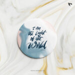 I am the light of the world | Christian Bible verse | Button Badges