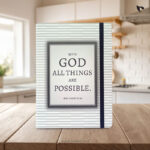 With GOD all things are possible (Matthew 19:26) A5 Size Journal | Notepad