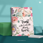 Trust in the lord with all your heart | Christian Notepad