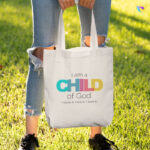 I am a child of God | Christian Tote Bag Zipper