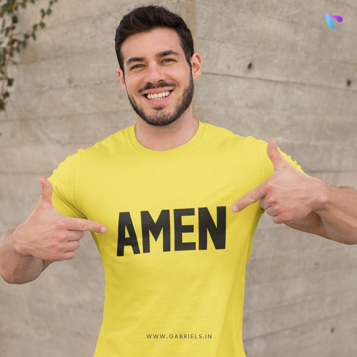 Christian-bible-verse-t-shirt-18-m_amen_a.jpg Amen | Bible Verse Christian T-Shirt | Men's - Image 1