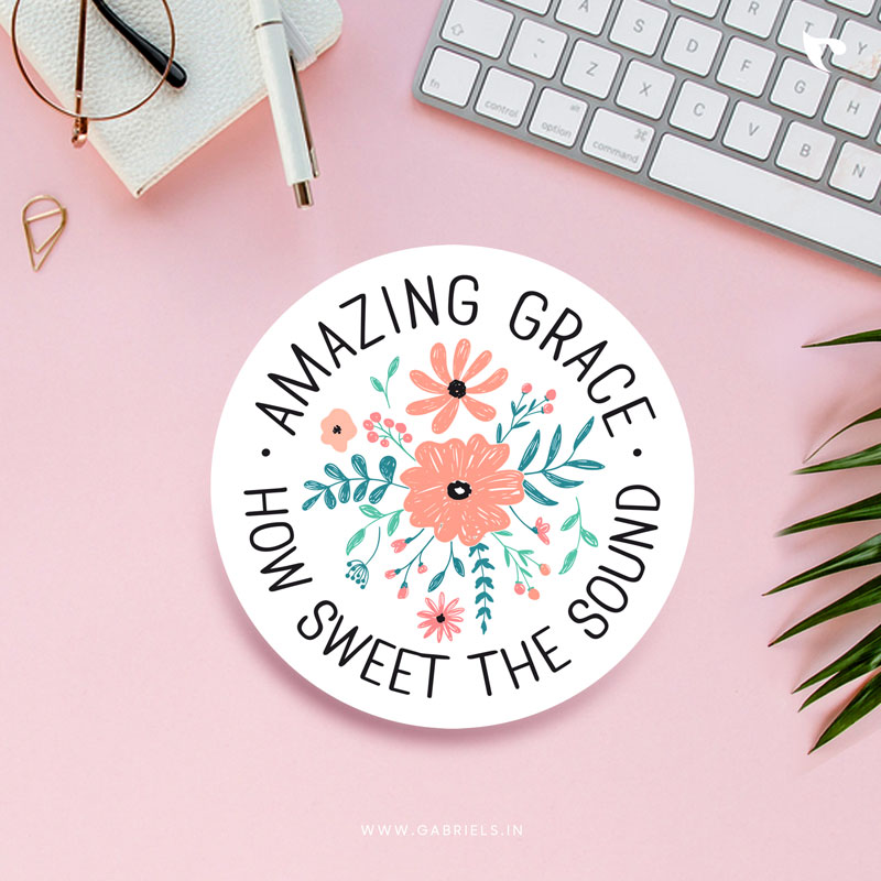 Christian-coaster-13_amazing-grace-how-sweet-the-sound_a.jpg Amazing Grace How sweet the sound | Christian Coasters - Image 1