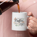 Fueled by coffee Saved by Grace | Christian Ceramic Mug