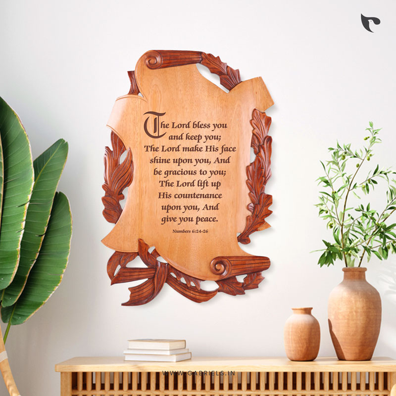Custom-wood-decor-7_the-lord-bless-you-and-keep-you_numbers-6_24_a-1.jpg Numbers 6:24-26 Wooden Plaque | The Lord bless you and keep you Christian Wood Decor - Image 1