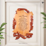 THE LORD'S PRAYER Wooden Plaque | Matthew 6:9-13 Christian Wood Decor