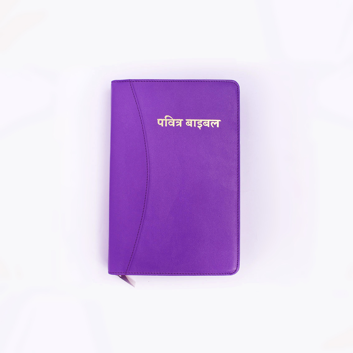 DSC_0266-1.jpg BSI Hindi Holy Bible Purple with index - Image 1