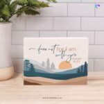 Fear not for I am with you | Christian Wood Block Decor