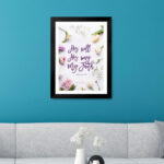 His Will His Way My faith (Jeremiah 29:11) Bible Verse Frame | Budget Christian Frames