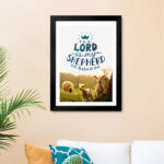 The Lord is my shepherd (Psalm 23) Bible Verse Frame | Christian Wall Decor | Gabriels