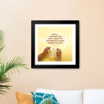 Behold, how good and how pleasant it is for brethren to dwell together in unity! (Psalm 133:1) Bible Verse Frame | Christian Wall Decor | Gabriels