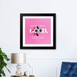For the LORD is good; his steadfast love endures forever (Psalm 100:5) Bible Verse Frame | Christian Wall Decor | Gabriels