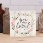 You are so loved | Christian Wood Block Decor