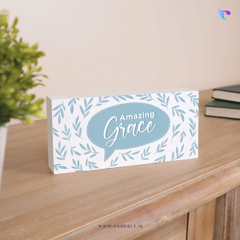 amazing-grace-WOOD-BLOCK-DECOR-CWBD-16a-e1690787191639.jpg Amazing Grace | Christian Wood Block Decor - Image 1