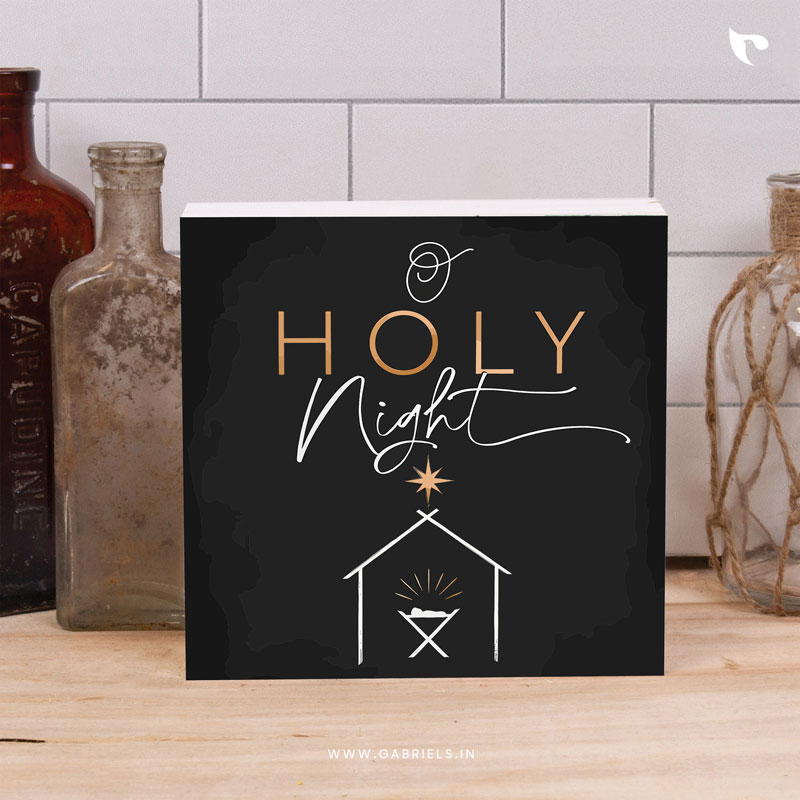 o-holy-night-WOOD-BLOCK-DECOR-CWBD-24_a.jpg O holy night | Christian Wood Block Decor - Image 1